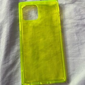 Neon green iPhone 12 case